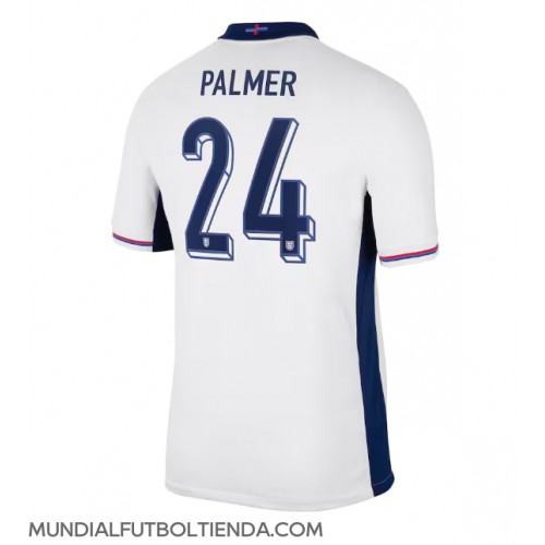 Camiseta Inglaterra Cole Palmer #24 Primera Equipación Replica Eurocopa 2024 mangas cortas